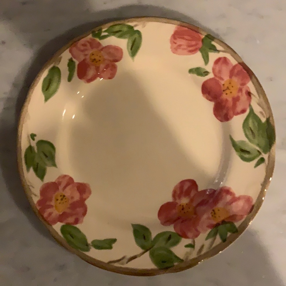 Franciscan dinner ware in Desert rose pattern